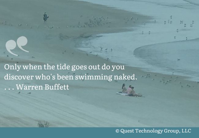 Only when the tide goes out Buffett quote