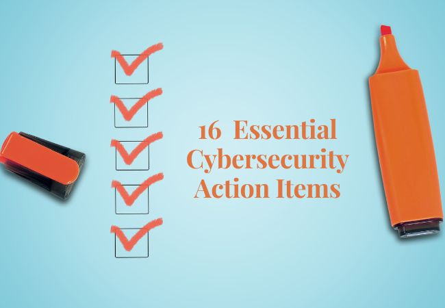 Cybersecurity checklist